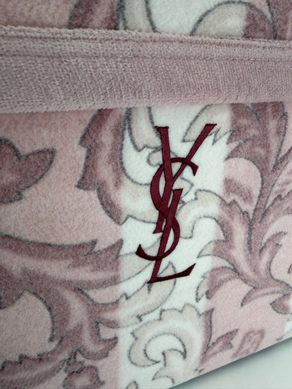 Yves Saint Laurent Pink Cotton Blanket - 100% Natural Cotton